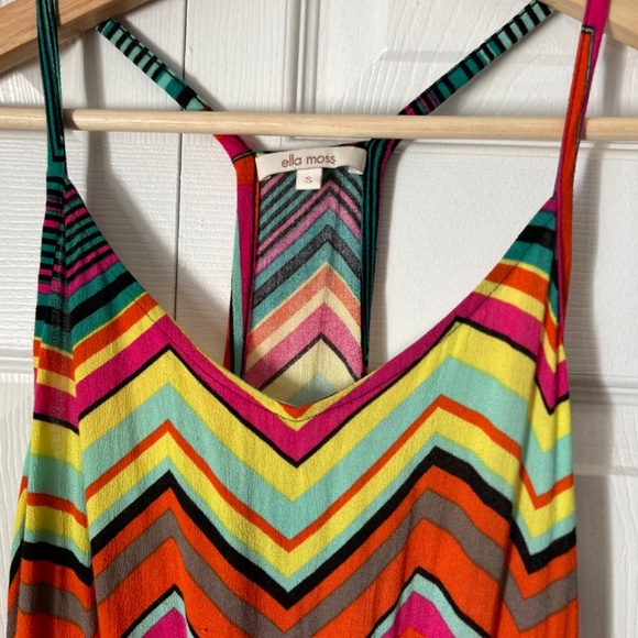 Ella Moss Bright Striped Maxi Dress - Picture 3 of 3